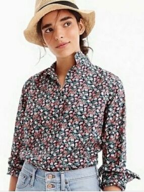 J.Crew Liberty Fabric Button-Up Shirt